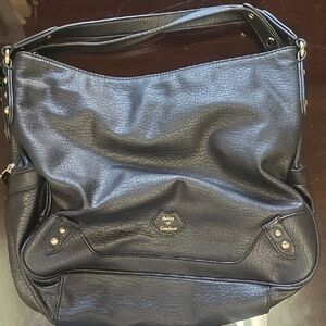 Black Leather Shoulder Bag